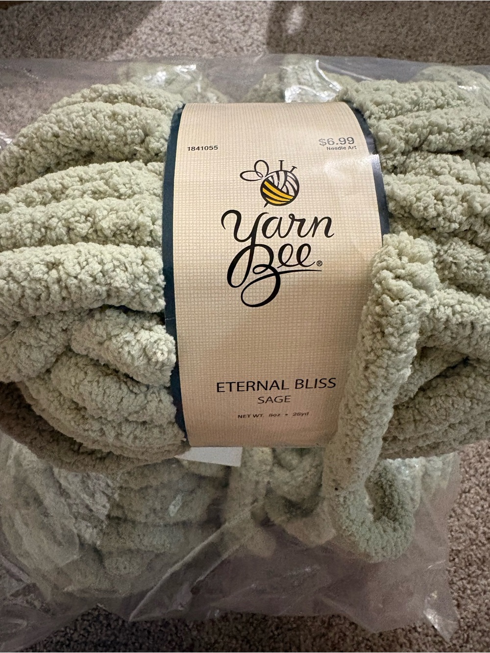 Eternal Bliss Sage Plush Yarn